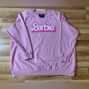 Torrid Barbie Logo Pink Crew Neck Sweatshirt Size 4X